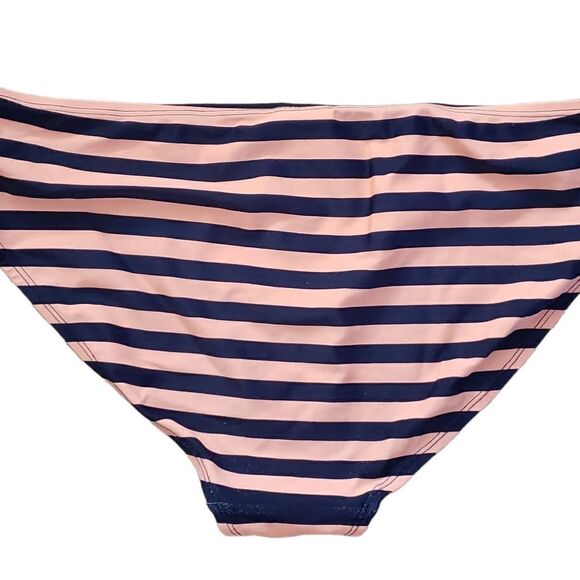 Beach Bump by Motherhood Maternity Navy Stripe Bikini Bottom Size Large - Picture 3 of 11